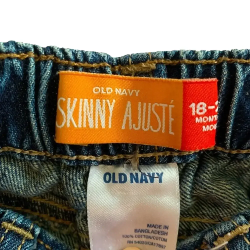 Old Navy Skinny Ajuste Blue Denim Jeans Size 18-24mos